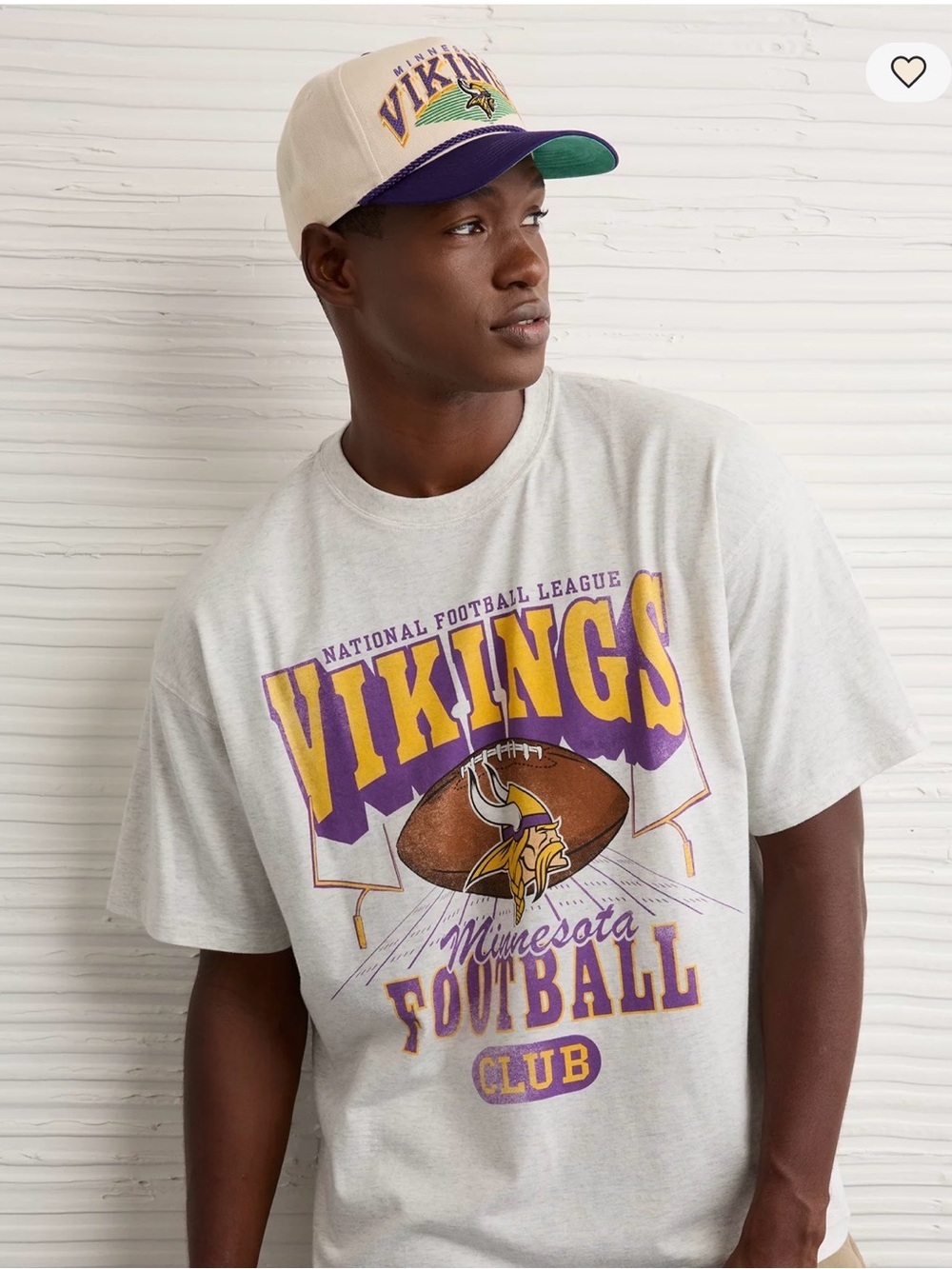 NFL Boxy Minnesota Vikings Graphic T-Shirt